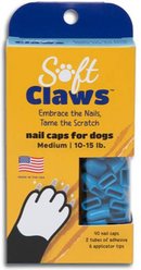 Soft Claws Nail Caps for Dogs, 40 count, Medium, Blue slide 1 of 5