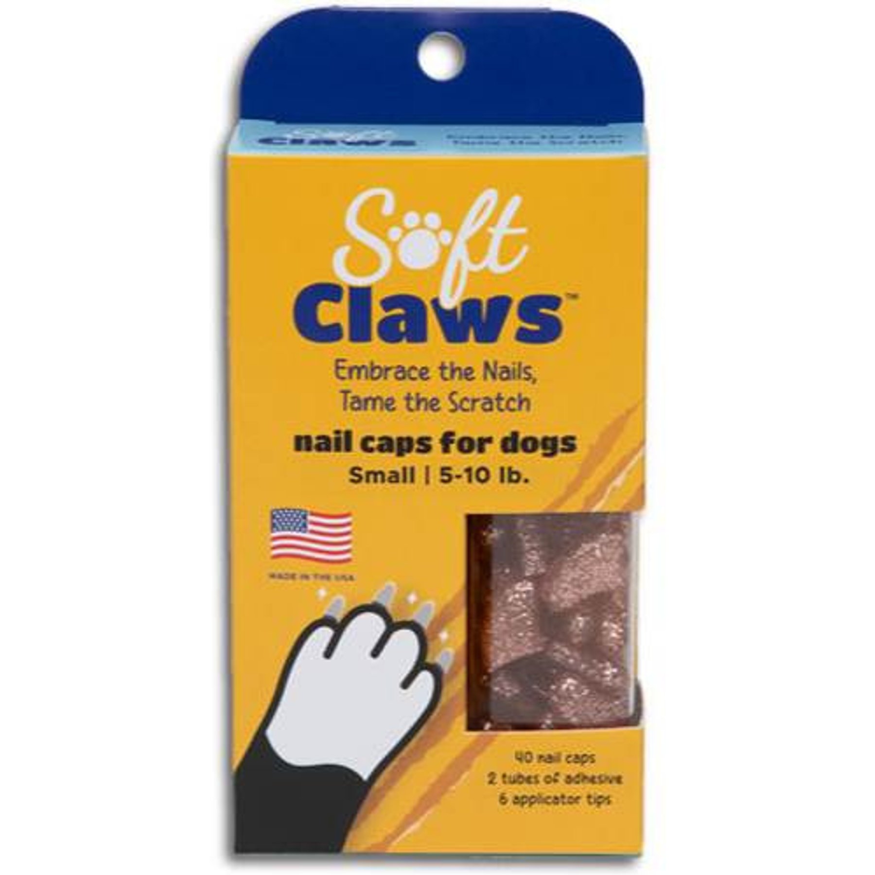 Soft Claws Nail Caps for Dogs, 40 count, Small, Pink Sparkle