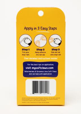 Show full view: Soft Claws Nail Caps for Dogs, 40 count, XX-Large, Black slide 3 of 7