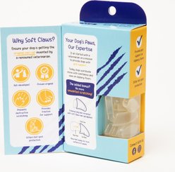 Soft Claws Nail Caps for Dogs, 40 Count, XX-Large, Clear slide 2 of 5
