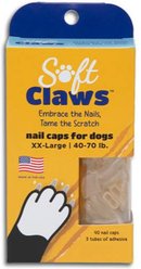 Soft Claws Nail Caps for Dogs, 40 Count, XX-Large, Clear slide 1 of 5