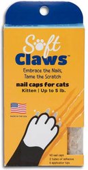 Soft Claws Nail Caps for Kittens, 40 Count, Kitten, Clear slide 1 of 7
