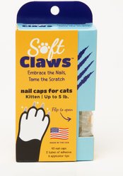 Soft Claws Nail Caps for Kittens, 40 Count, Kitten, Clear