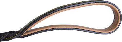 Show full view: Soft Touch Collars Leather Braided Traffic Handle Dog Leash, Black, 6-ft, 3/4-in slide 5 of 8