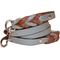Show in main carousel: Soft Touch Collars Leather Braided Two-Tone Dog Leash, Gray Blue, 6-ft, 3/4-in slide 2 of 4