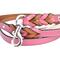Show in main carousel: Soft Touch Collars Leather Braided Two-Tone Dog Leash, Pink, 4-ft, 1/2-in slide 5 of 8