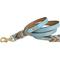 Show in main carousel: Soft Touch Collars Leather Braided Two-Tone Dog Leash, Turquoise Beige, 6-ft, 3/4-in slide 2 of 4