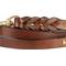 Show in main carousel: Soft Touch Collars Leather Braided Two-Tone Handle Dog Leash, Brown Pink, 4-ft, 1/2-in slide 2 of 8