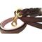 Show in main carousel: Soft Touch Collars Leather Braided Two-Tone Handle Dog Leash, Brown Pink, 4-ft, 1/2-in slide 4 of 8