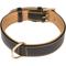 Show in main carousel: Soft Touch Collars Leather Two-Tone Padded Dog Collar, Black, Medium  slide 2 of 10