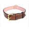 Show in main carousel: Soft Touch Collars Leather Two-Tone Padded Dog Collar, Brown Pink, Large  slide 1 of 7