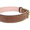Show in main carousel: Soft Touch Collars Leather Two-Tone Padded Dog Collar, Brown Pink, Large  slide 2 of 7