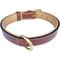 Show in main carousel: Soft Touch Collars Leather Two-Tone Padded Dog Collar, Brown, Small slide 2 of 7