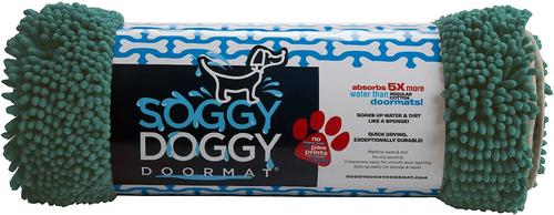 Show full view: Soggy Doggy Microfiber Doormat, Large, Evergreen slide 2 of 5