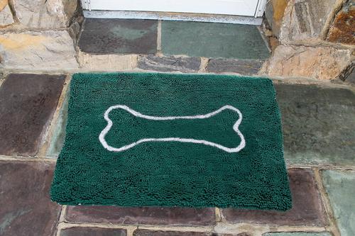 Show full view: Soggy Doggy Microfiber Doormat, Large, Evergreen slide 3 of 5