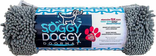 Show full view: Soggy Doggy Microfiber Doormat, Large, Grey slide 2 of 7