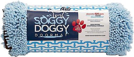 Show full view: Soggy Doggy Microfiber Doormat, X-Large, Blue slide 3 of 7