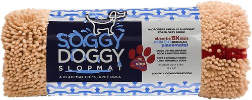 Show full view: Soggy Doggy Slopmat Microfiber Placemat, Beige slide 2 of 5