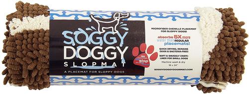 Show full view: Soggy Doggy Slopmat Microfiber Placemat, Dark Chocolate slide 3 of 7