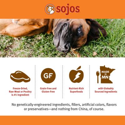 Show full view: Sojos Complete Chicken Recipe Adult Freeze-Dried Grain-Free Raw Dog Food, 7-lb bag slide 6 of 10