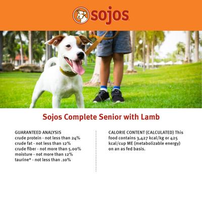 Show full view: Sojos Complete Lamb Recipe Adult Grain-Free Freeze-Dried Dehydrated Dog Food, 1.75-lb bag slide 9 of 13