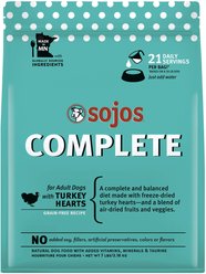 Sojos Complete Turkey Recipe Adult Grain-Free Freeze-Dried Raw Dog Food, 7-lb bag