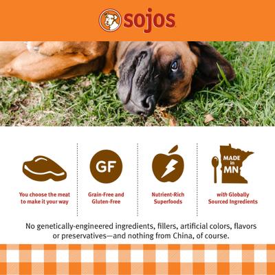 Show full view: Sojos Mix-A-Meal Fruit & Veggie Pre-Mix Grain-Free Dog Food, 8-lb bag slide 6 of 12