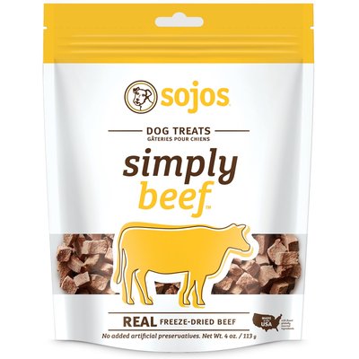 Sojos Sojos Simply Beef Freeze-Dried Dog Treats, 4-oz bag