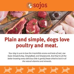 Sojos Simply Turkey Freeze-Dried Dog Treats, 4-oz bag slide 2 of 7