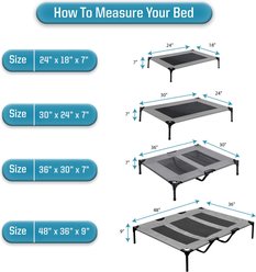 Solar Tec by Arlee Home & Pet Cooling Outdoor Elevated Pet Bed, Gray, Medium slide 2 of 9