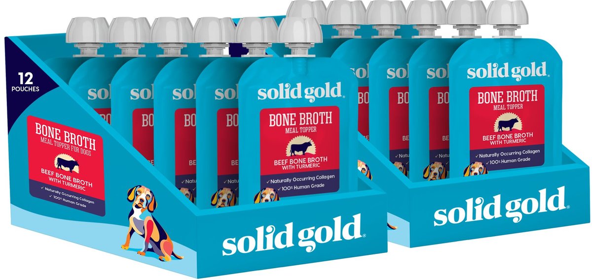 Solid Gold Beef Bone Broth with Turmeric Dog Food Topper