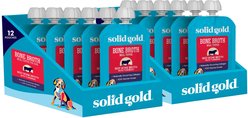 Solid Gold Beef Bone Broth with Turmeric Dog Food Topper, 8-oz pouch, bundle of 12