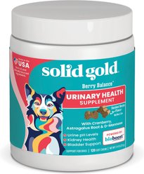 Solid Gold Berry Balance Urinary Tract Health Bacon Flavored Dog Supplement, 120 count