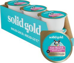 Solid Gold Digestive Support Chicken, Beef & Pumpkin Wet Dog Food, 3.5-oz cup, case of 6