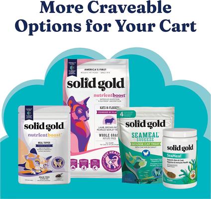 Show full view: Solid Gold Feline Favorites Variety Pack Grain-Free Wet Cat Food, 3-oz can, case of 12 slide 10 of 10