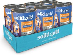 Solid Gold Fit & Fabulous Chicken, Sweet Potato & Green Bean Weight Control Recipe Grain-Free Canned Dog Food, 13.2-oz, case of 6