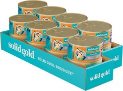 Solid Gold Five Oceans Sardines & Tuna Grain-Free Shreds in Gravy Wet Cat Food, 6-oz, bundle of 16