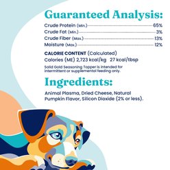 Solid Gold Gut Health Pumpkin Flavor Grain-Free Dog Food Seasoning Topper, 4-oz jar slide 2 of 7
