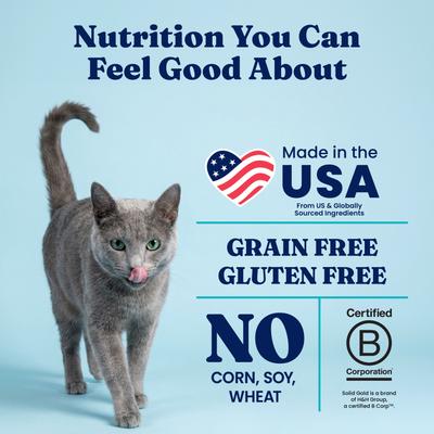 Show full view: Solid Gold High Protein Real Chicken & Eggs Grain-Free Dry Cat Food, 12-lb bag slide 6 of 11