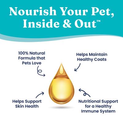 Show full view: Solid Gold Let's Sea Wild Alaskan Fish Oil Omega-3 Skin & Coat Supplement for Dogs, 16-fl oz bottle slide 4 of 9