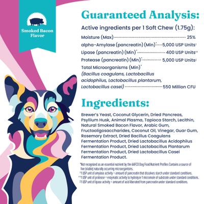 Show full view: Solid Gold Mellow Belly Probiotic Soft Chews Digestive Supplement for Dogs, 120 count slide 6 of 11