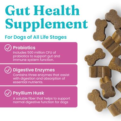 Show full view: Solid Gold Mellow Belly Probiotic Soft Chews Digestive Supplement for Dogs, 60 count slide 3 of 10