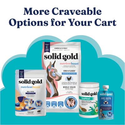 Show full view: Solid Gold Nutrientboost Hund-n-Flocken Chicken Recipe with Healthy Whole Grains Wet Dog Food, 12.5-oz can, case of 6 slide 8 of 9