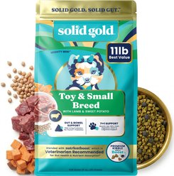 Solid Gold NutrientBoost Lamb & Sweet Potato Toy & Small Breed Gut Health Grain-Free Dry Dog Food, 11-lb bag