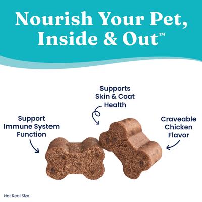 Show full view: Solid Gold OMG! Chicken Flavored Soft Chews Omega 3 Fish Oil Supplement for Dogs, 120 count slide 4 of 9