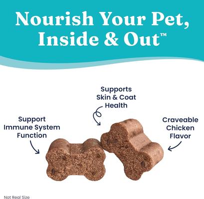 Show full view: Solid Gold OMG! Chicken Flavored Soft Chews Omega 3 Fish Oil Supplement for Dogs, 60 count slide 4 of 9