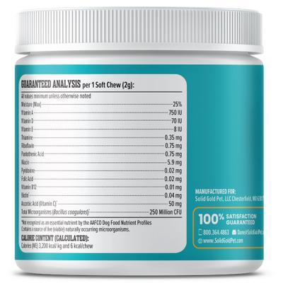 Show full view: Solid Gold PetVites Multivitamin Soft Chews Vitamin C & B12 Supplement for Dogs, 120 count slide 8 of 10