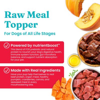 Show full view: Solid Gold Real Beef & Pumpkin Freeze-Dried Raw Meal Dog Food Topper, 5.5-oz bag slide 4 of 9