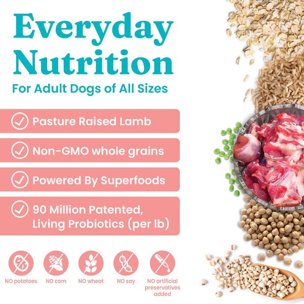 Show full view: Solid Gold Real Lamb, Brown Rice & Pearled Barley Recipe Whole Grain Dry Dog Food, 4-lb bag slide 3 of 12