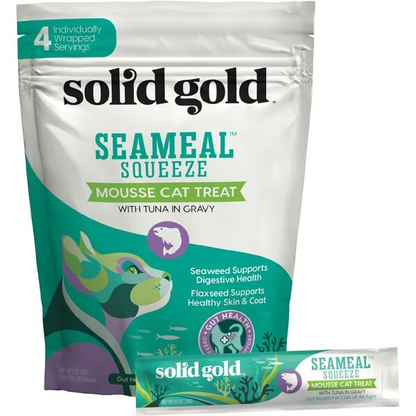 Solid Gold SeaMeal Mousse Lickable Squeeze Chicken Skin & Coat Digestive & Immune Health Cat Treat